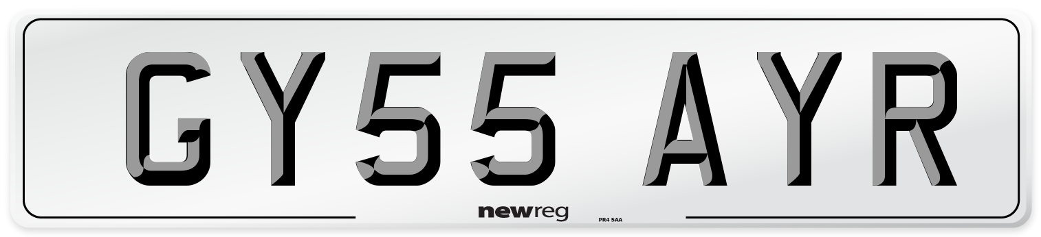 GY55 AYR Number Plate from New Reg